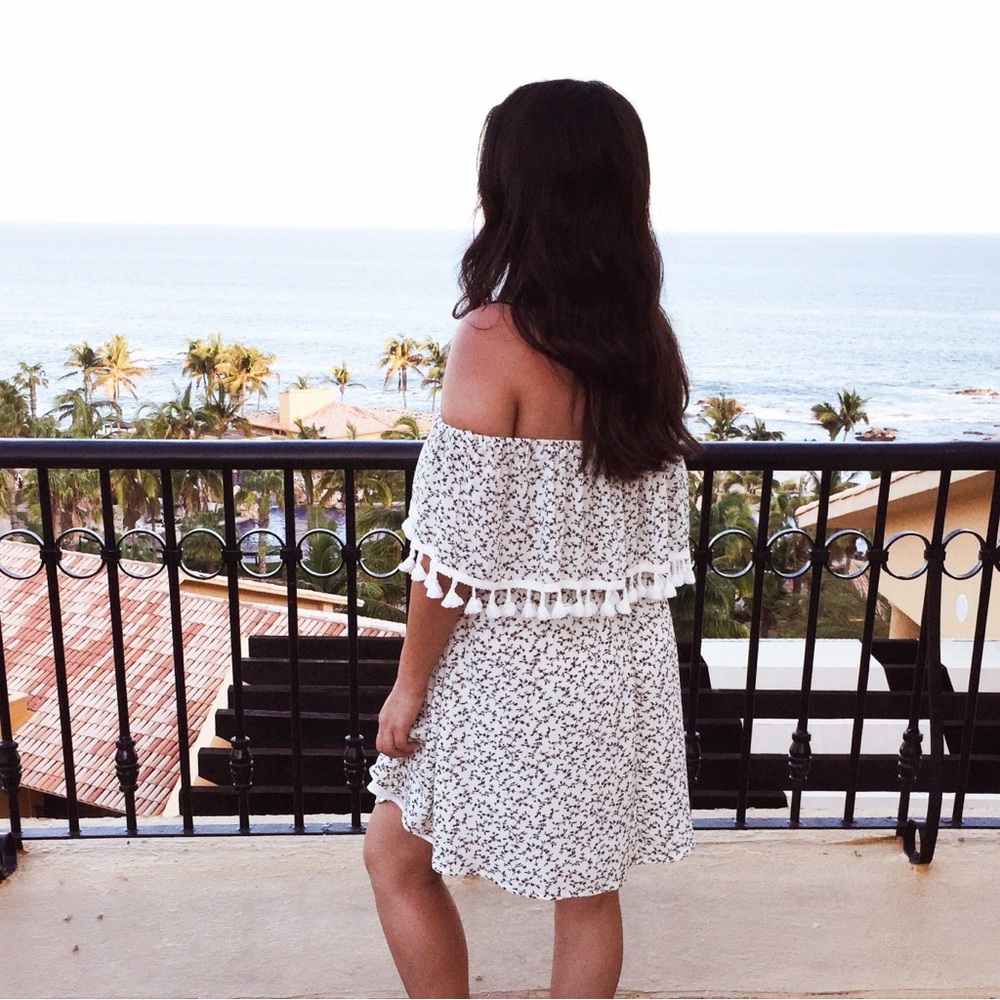 Floral Off-Shoulder Mini Dress
